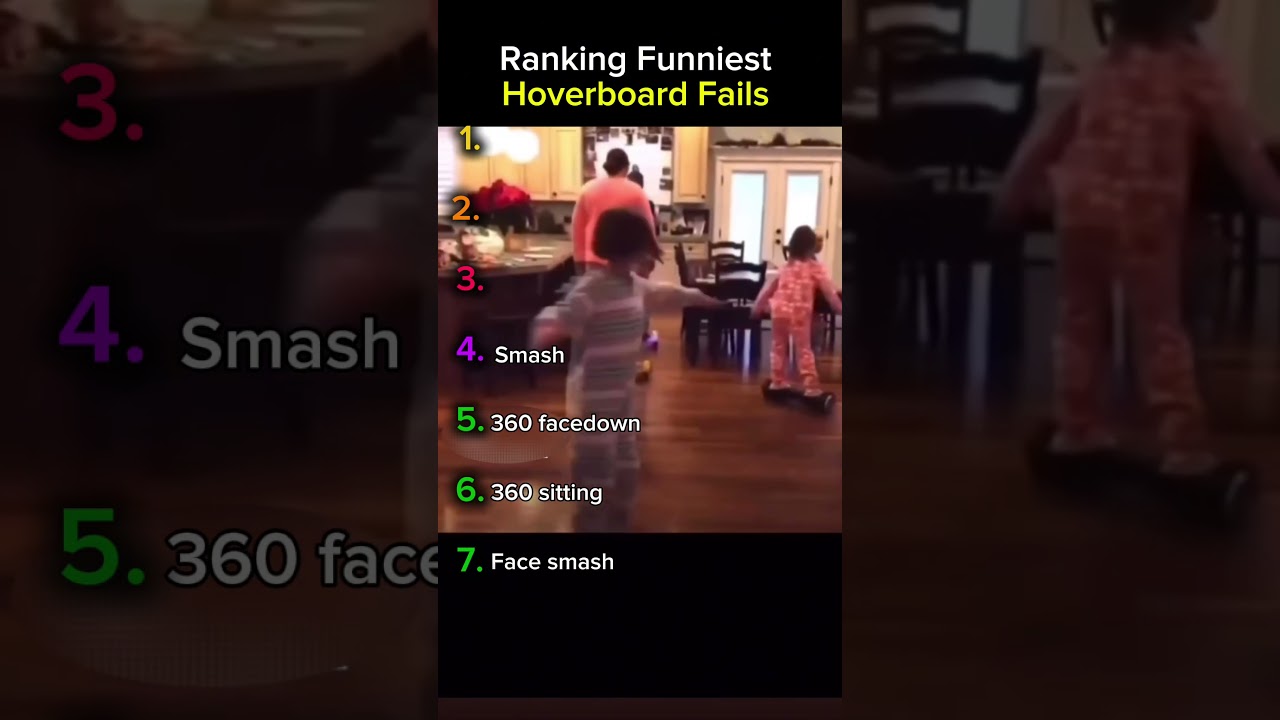 Ranking the Funniest Hoverboard Fails #3 Forgot About Gravity 