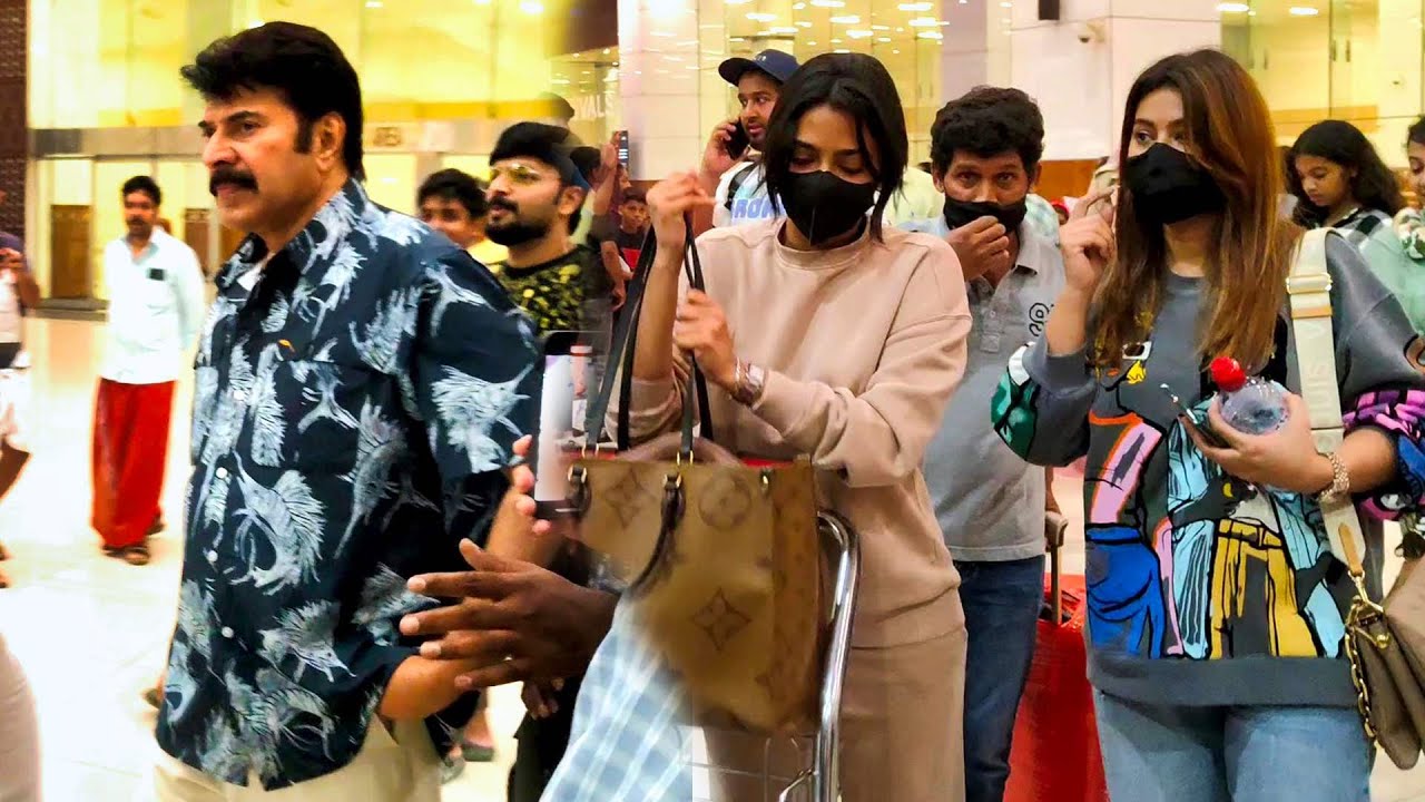 Mammootty reached Kochi Airport After Christopher Movie Global Launch | Aishwarya Lekshmi | Sneha