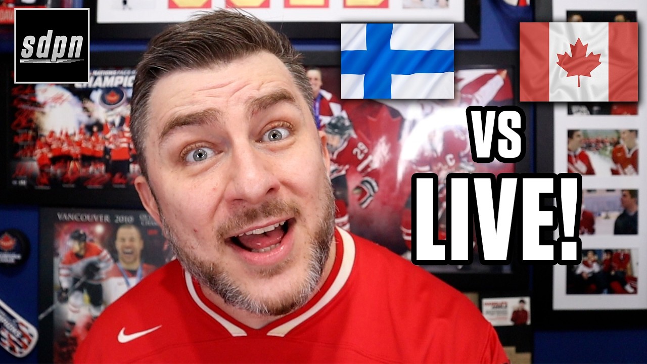 Team Canada vs Team Finland | Men's Hockey SEMI-FINAL | LIVE w/ Steve Dangle