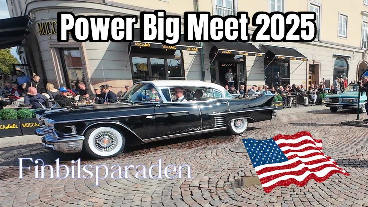 Finbilsparaden på Power Big Meet 2025 – Sveriges största bilfest!😎🇸🇪
