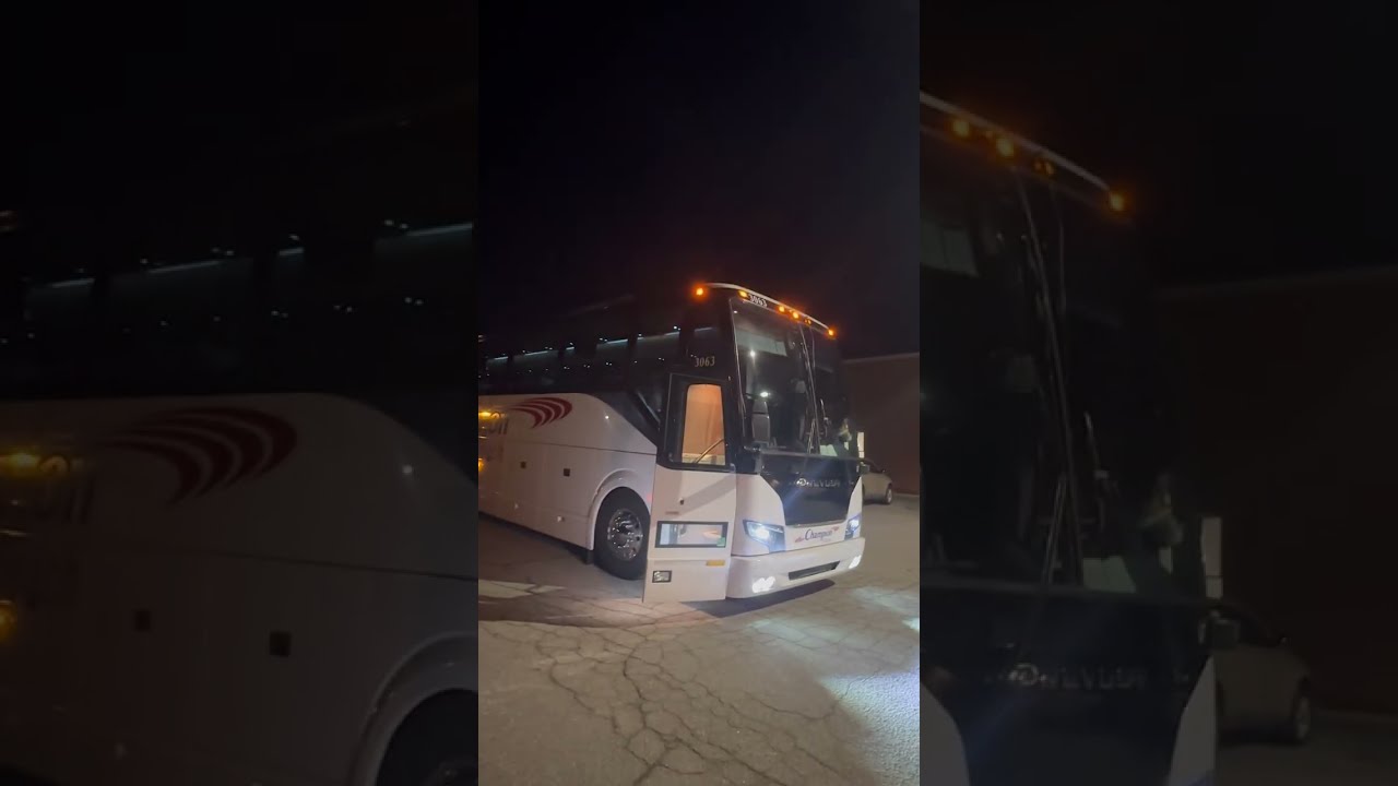 Late night trip for a college team to the airport 