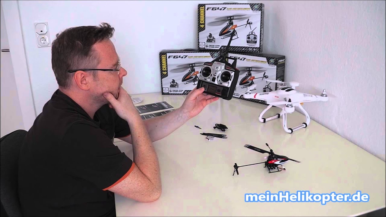F647 ★ Ferngesteuerter Modellhubschrauber ★ RC Helikopter Bedienungsanleitung deutsch