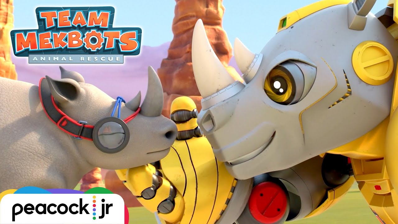Runaway Rhino Rescue! | TEAM MEKBOTS: ANIMAL RESCUE