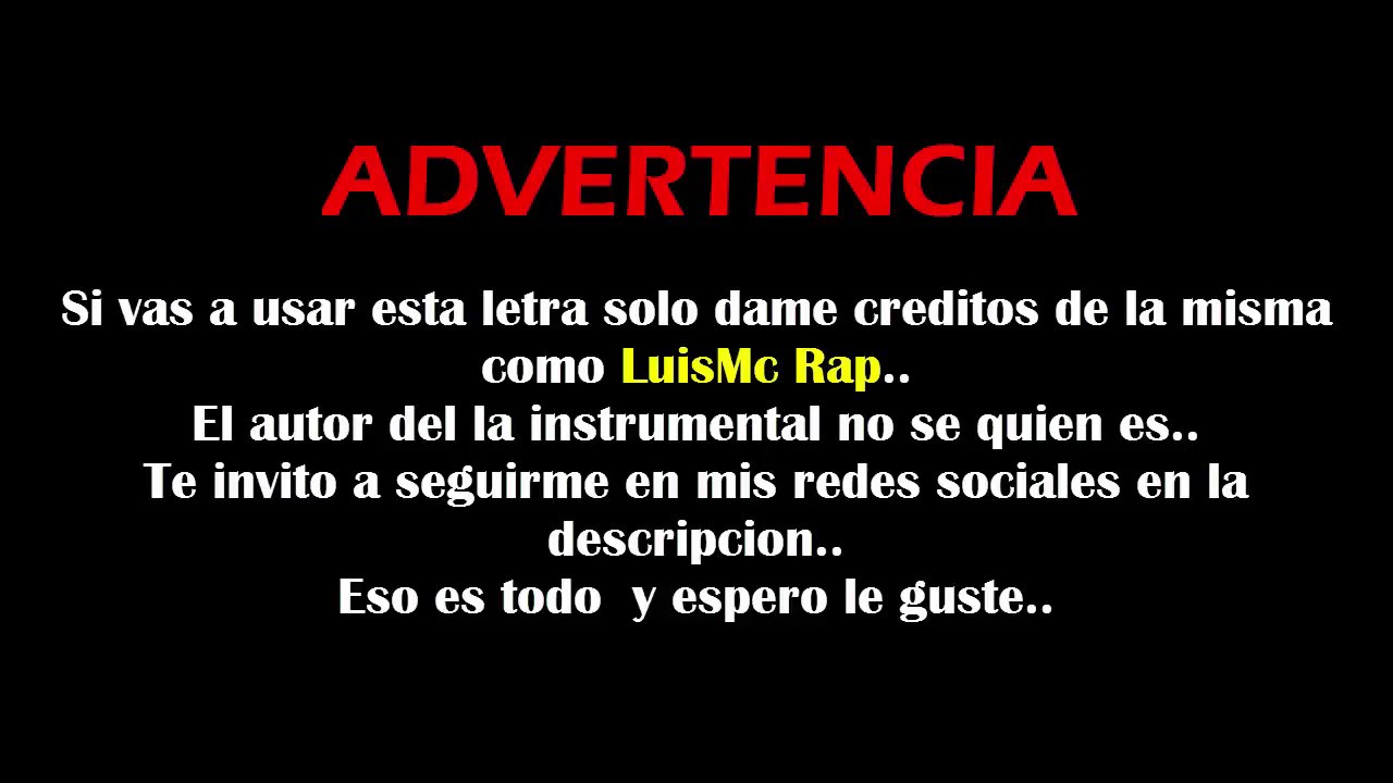 SOÑE QUE TE VOLVI A TENER //letra de rap uso libre//LuisMc Rap