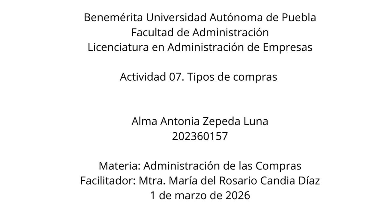 TIPOS DE COMPRAS. 07 ACTIVIDAD.