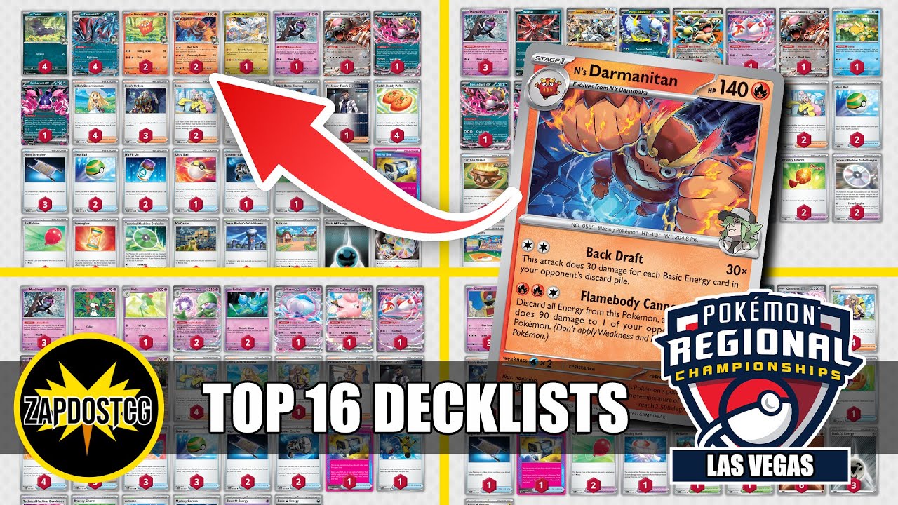 Top 16 Decklists Las Vegas Regionals | Meta Analysis (Pokemon TCG)