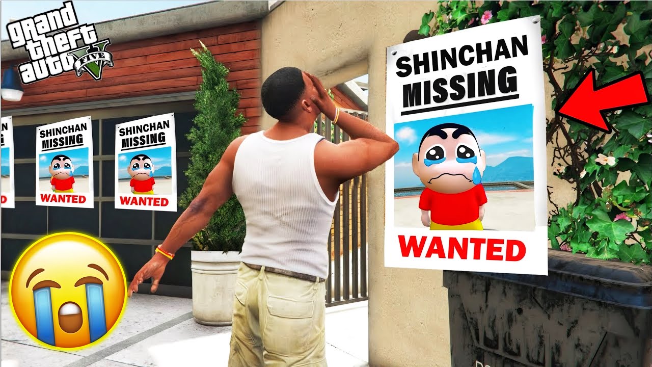 Franklin Searches for Lost Shinchan in GTA 5 - Epic Meetup | JILL ZONE