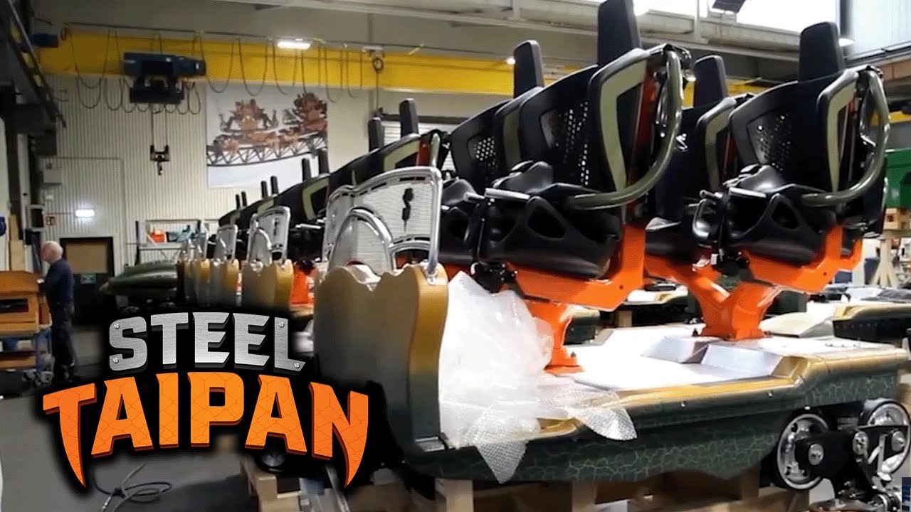 Steel Taipan Trains Leave Germany for Australia! Dreamworld New Roller Coaster