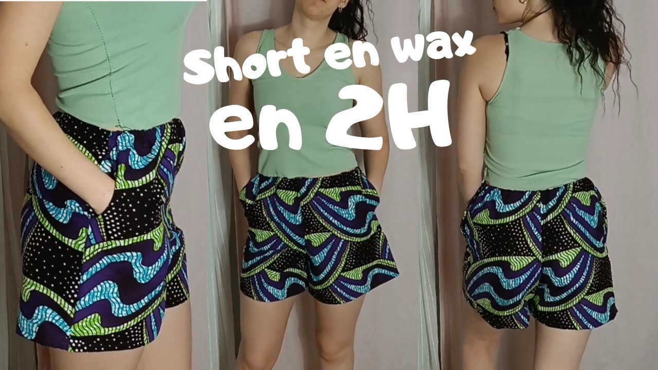 Coudre un short avec des poches - tuto couture - comment coudre des poches