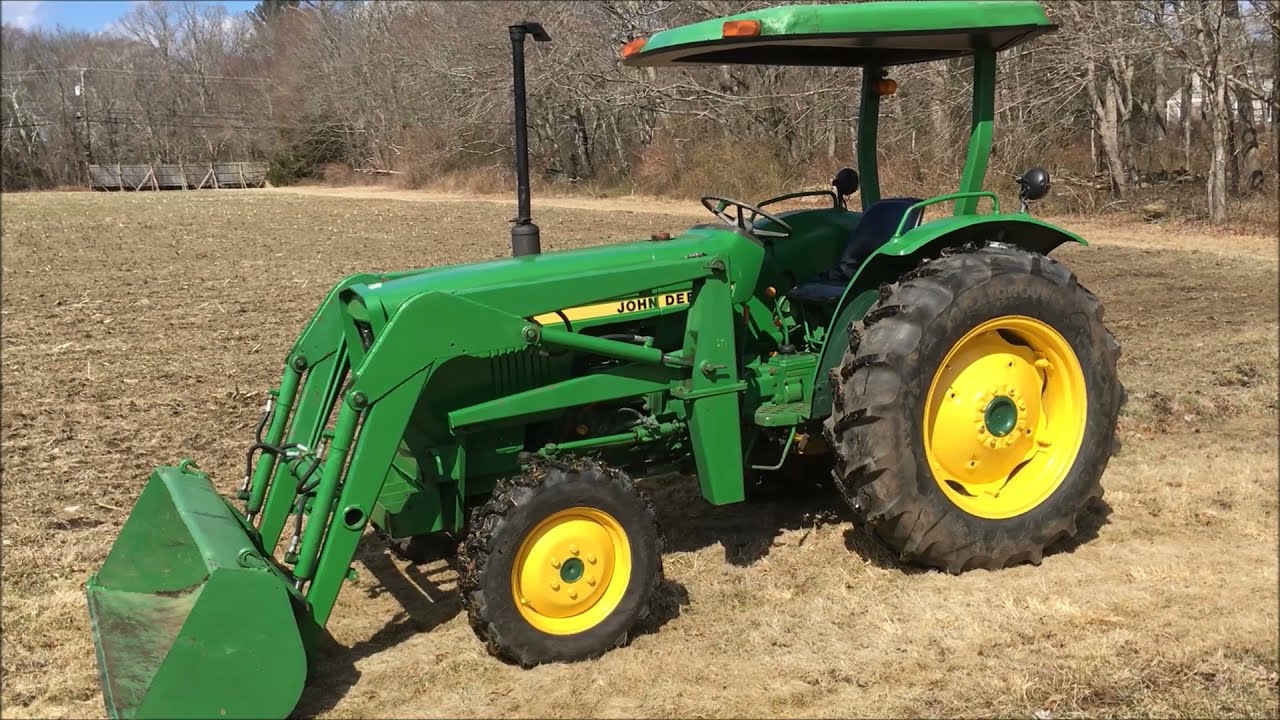 John Deere 1050 start up and drive