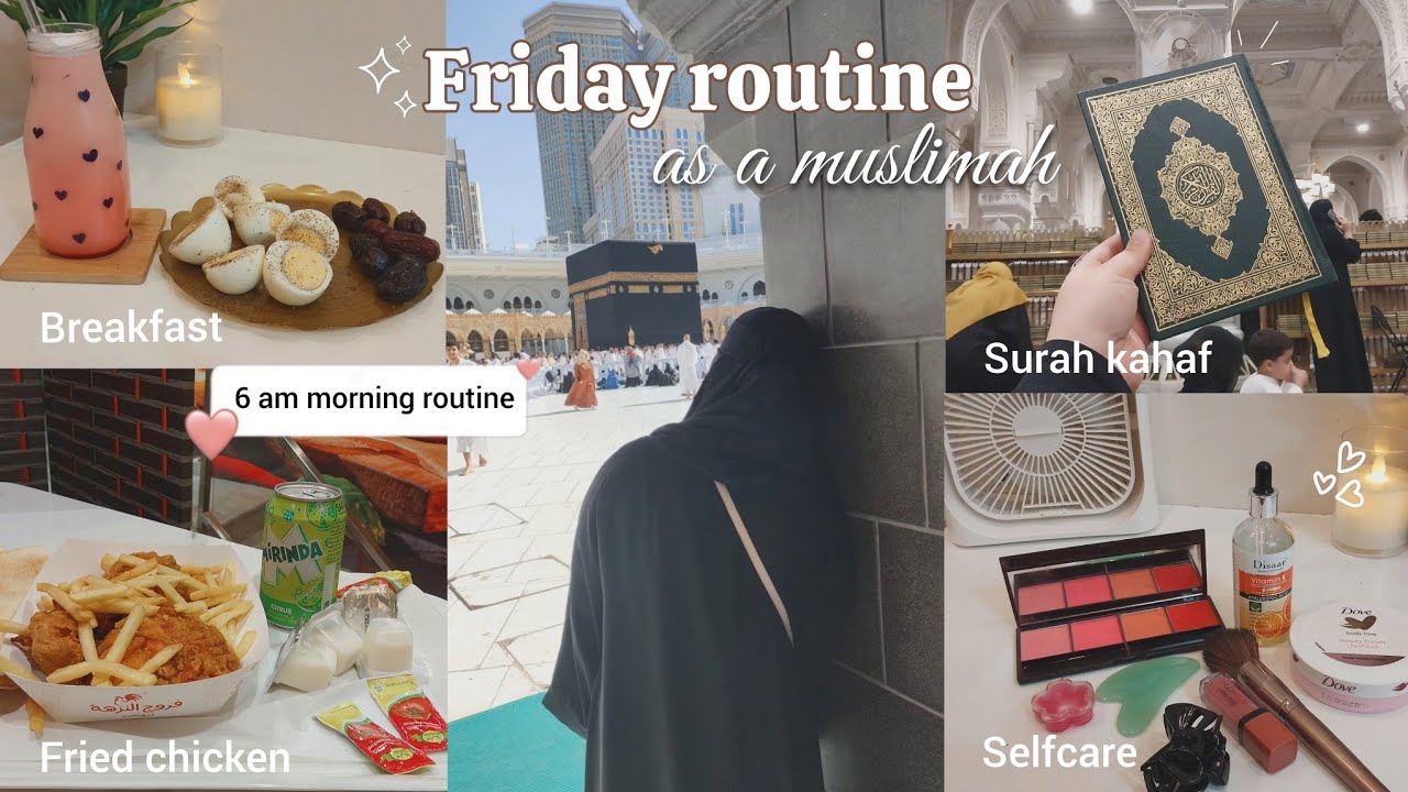 Friday routine as a muslimah 🎀 full day at haram ,eating ,morning routine, tawaf | Friday vlog