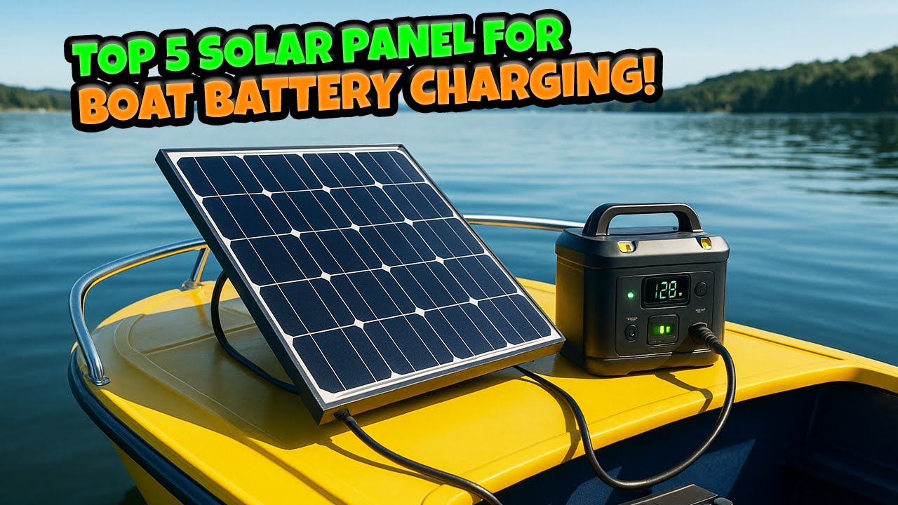 Top 5 Solar Panel For Boat Battery Charging!🔥🔥