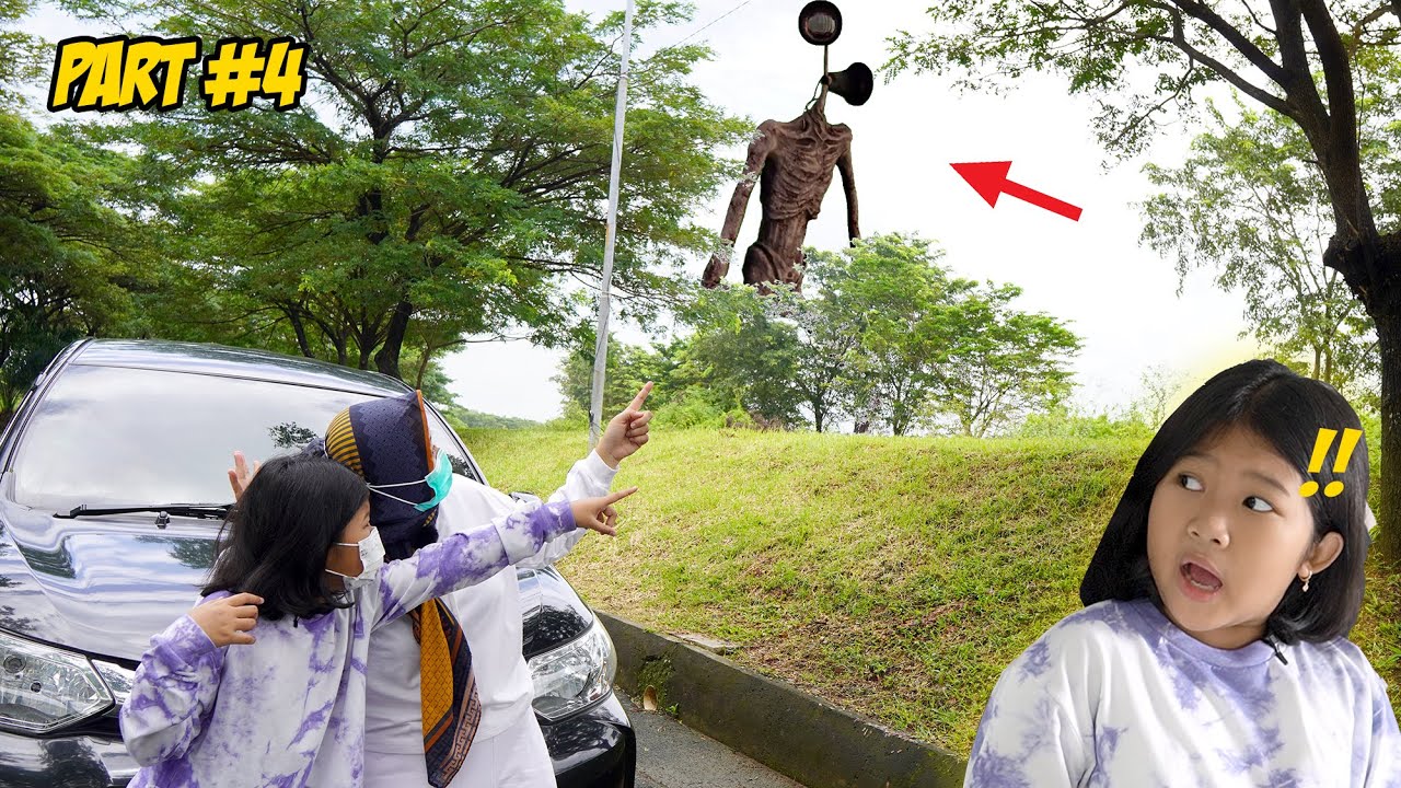PART 4 ! 24 JAM DI MOBIL KETEMPAT PERTAMA ADA SIREN HEAD !! GAWAT MOBIL NYA MOGOK !! RERE CHANNEL