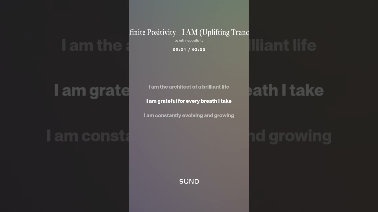 INFINITE POSITIVITY - I AM | 40 Powerful Affirmations for Peak Performance (Uplifting Trance)