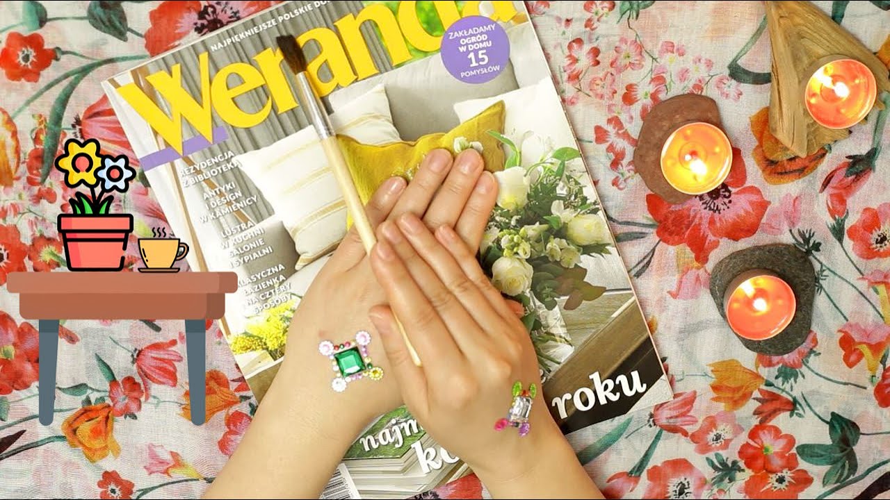 ASMR po polsku. Przejrzyj ze mną magazyn Weranda. Szept, dźwięk papieru, gesty dłoni, relaks