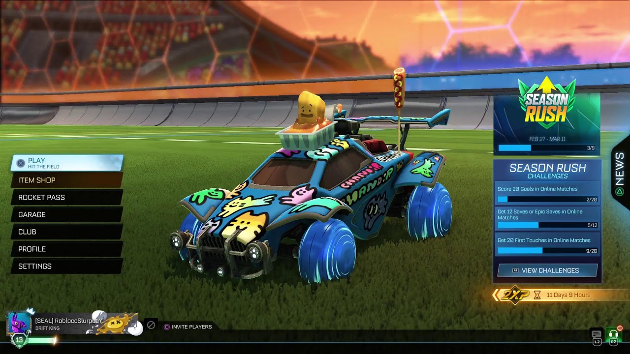 BACK TO ROCKET LEAGUE