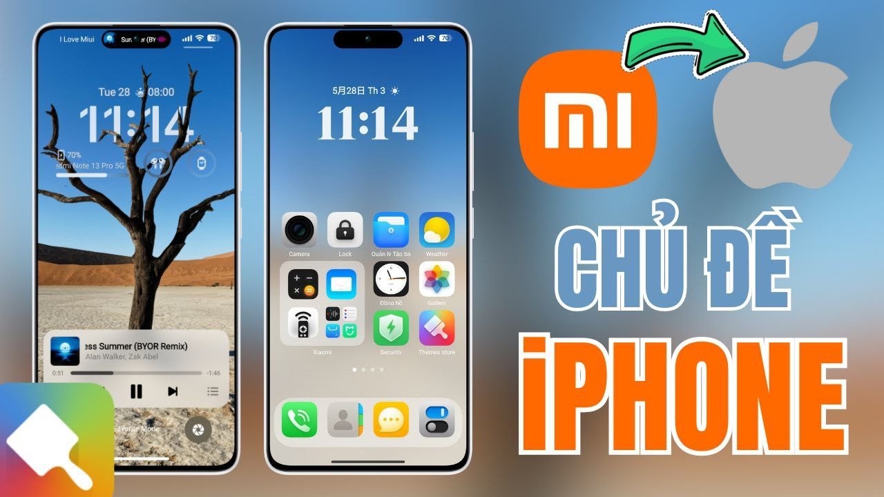 Cài Chủ Đề Phong Cách iPhone Cho HyperOS Với Dynamic Island | Mẹo Hay iOS & Android