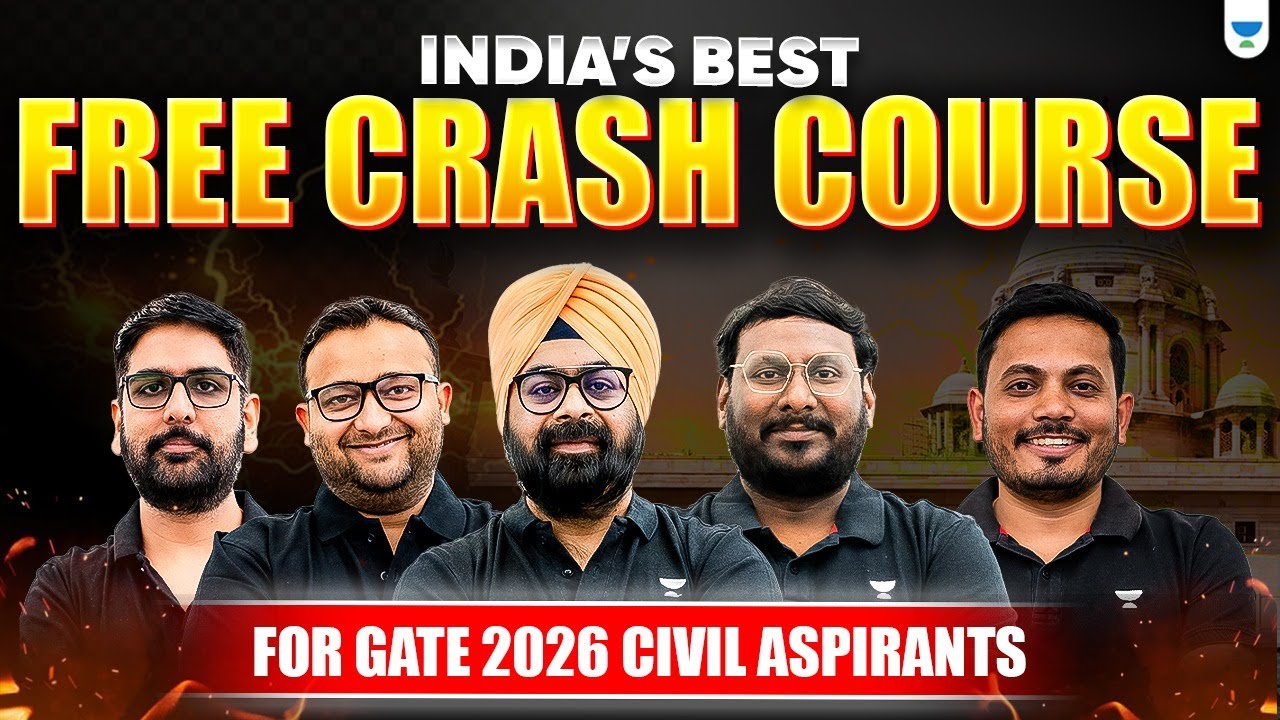 India's Best FREE Crash Course GATE 2026 For GATE Civil Aspirants