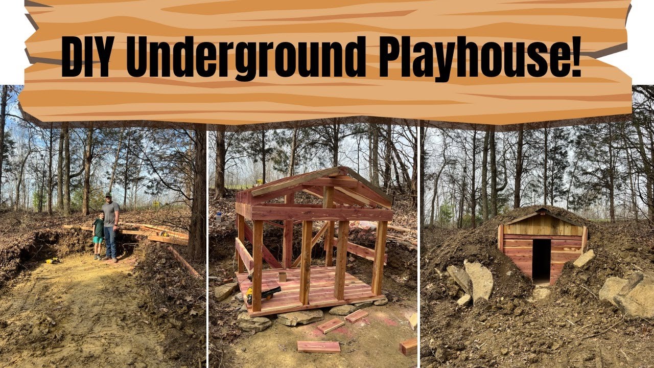 DIY Underground Playhouse | Start to finish tutorial in under 24 hours!