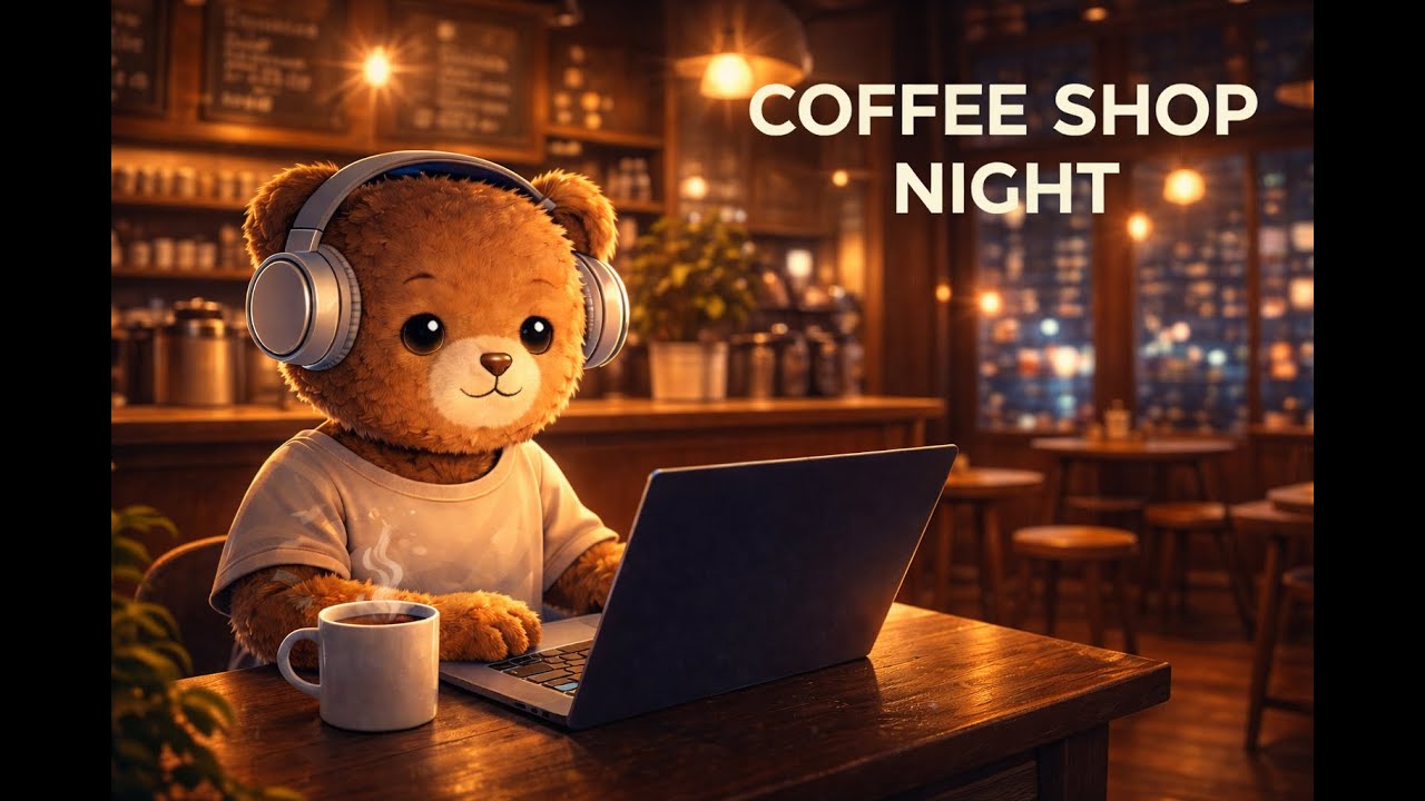 Sunny Chillhop ☕🌃 | Coffee Shop Night LoFi Beats to Work & Focus