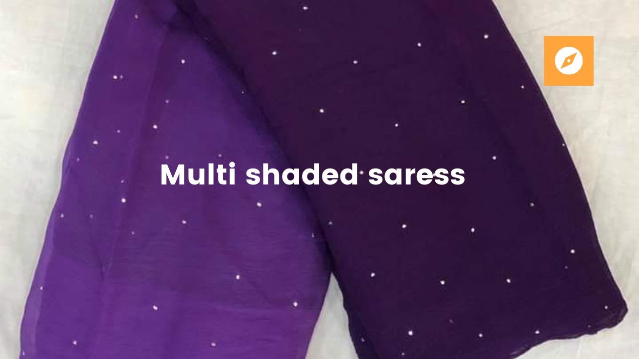 Naznin Chiffon Multi Shaded Mukesh Work Sarees// Festival Seson //Savan //RAKHI special  Ep1//2021