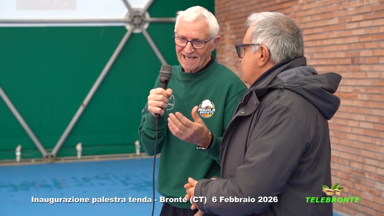 Inaugurazione palestra tenda -Bronte (CT) - 6 Febbraio 2026
