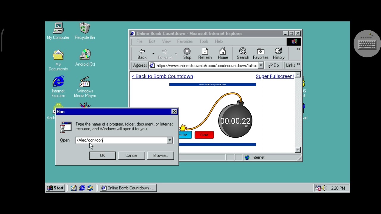 Bomb Countdown Has Bsod