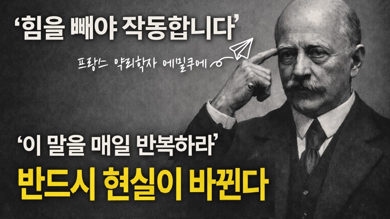 힘을 빼야 작동합니다 | 에밀 쿠에 자기암시가 부담 없이 받아들여지는 이유