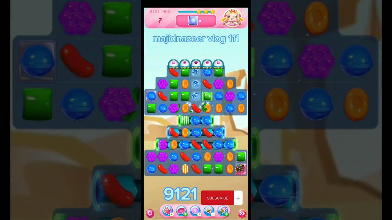 how to clear beautiful hard level 9121 | candycrush saga | ‎@majidnazeervlog111 