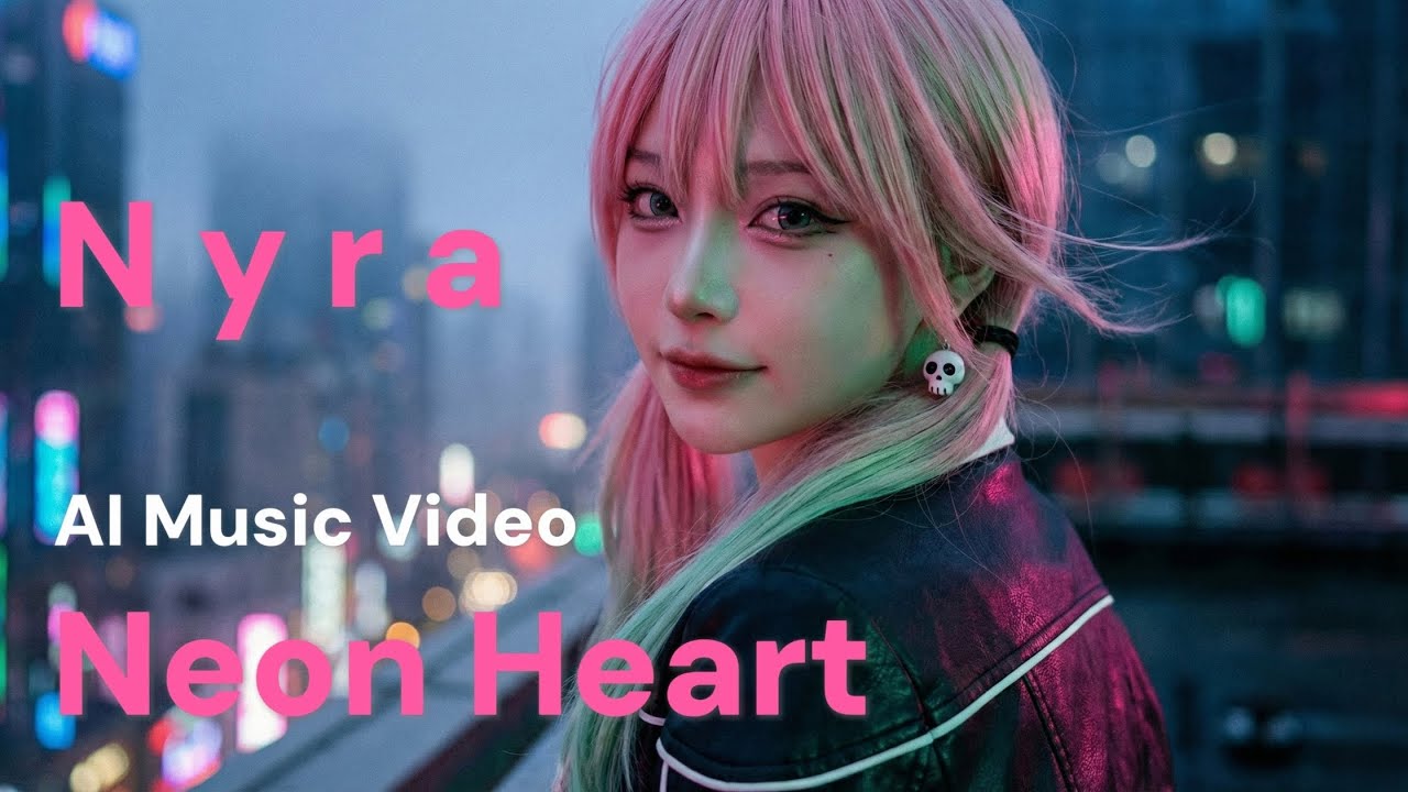 Nyra - Neon Heart | AI Singer | AI Music Video