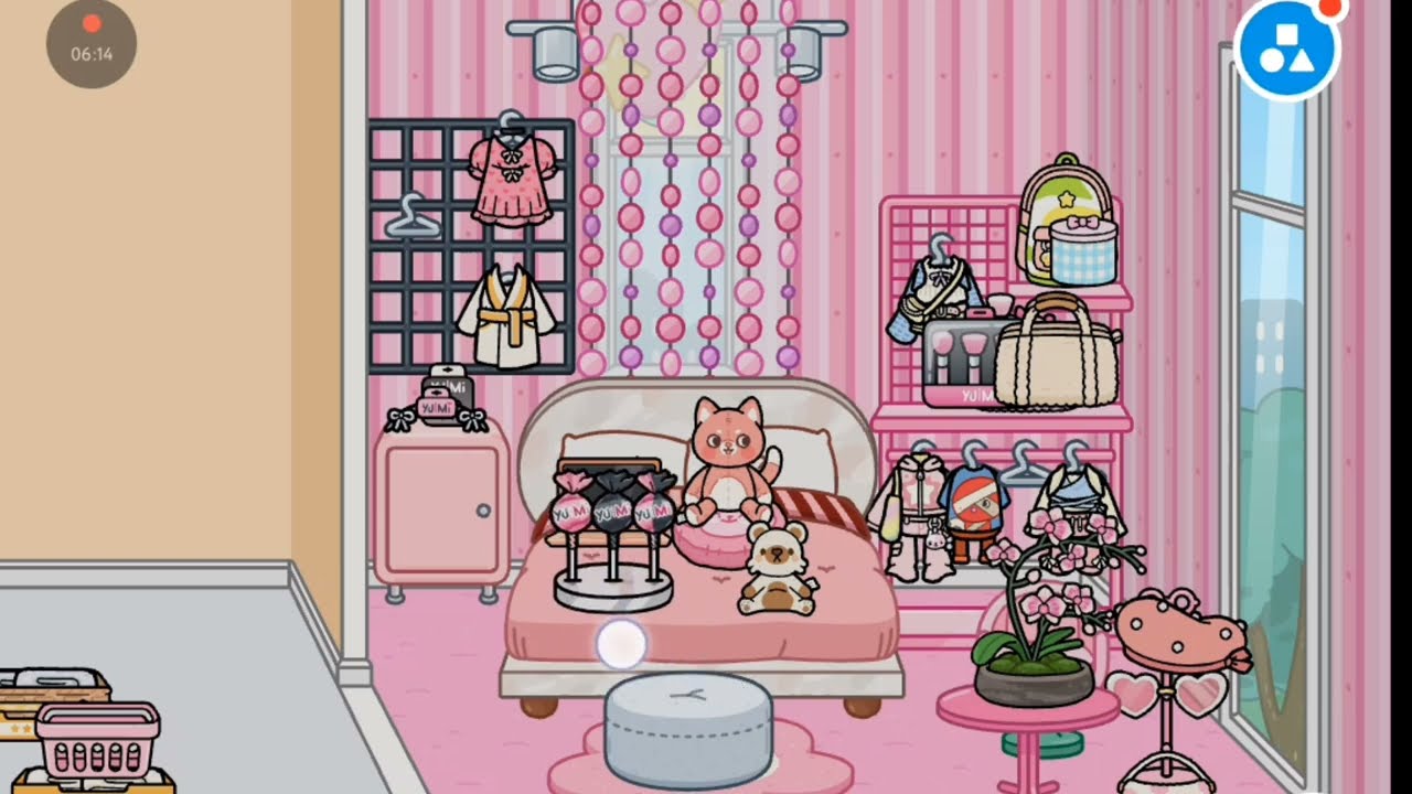 Симпатичный декор для спальни в Toca Life World