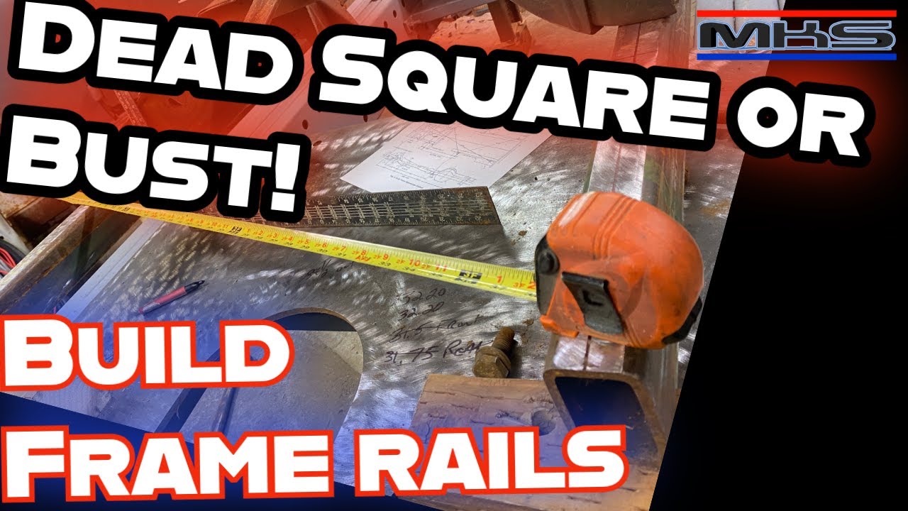 How to PERFECTLY Square Up Frame Rails & Lay Out a K-Member Bolt Pattern on Your Hot Rod Chassis