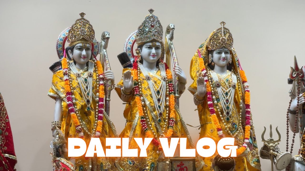 Ajj Me Gya Ram Mandir In Canada.| Ram Ji White Murti