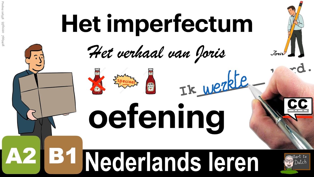 NT2 Imperfectum oefening vul in - verhaal van Joris - Nederlands leren verbum OVT werkwoord verhuis