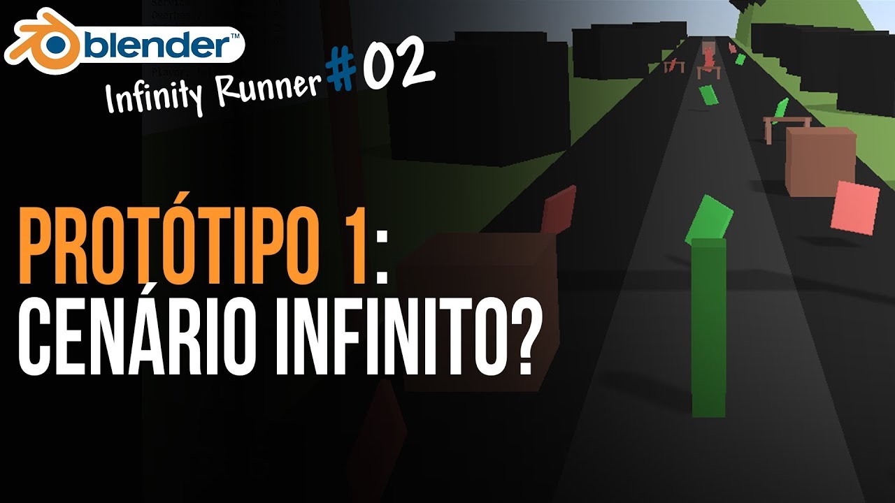 Criando o cenário interminável | Curso: Infinity Runner na BGE (UPBGE)