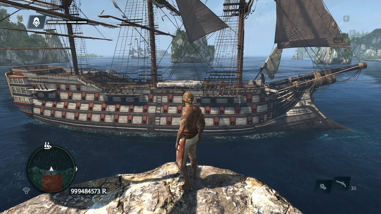 El Impoluto Legendary Ship (MOD) Attacks MAN O' WAR (level 60) || Assassin's Creed 4: Black Flag