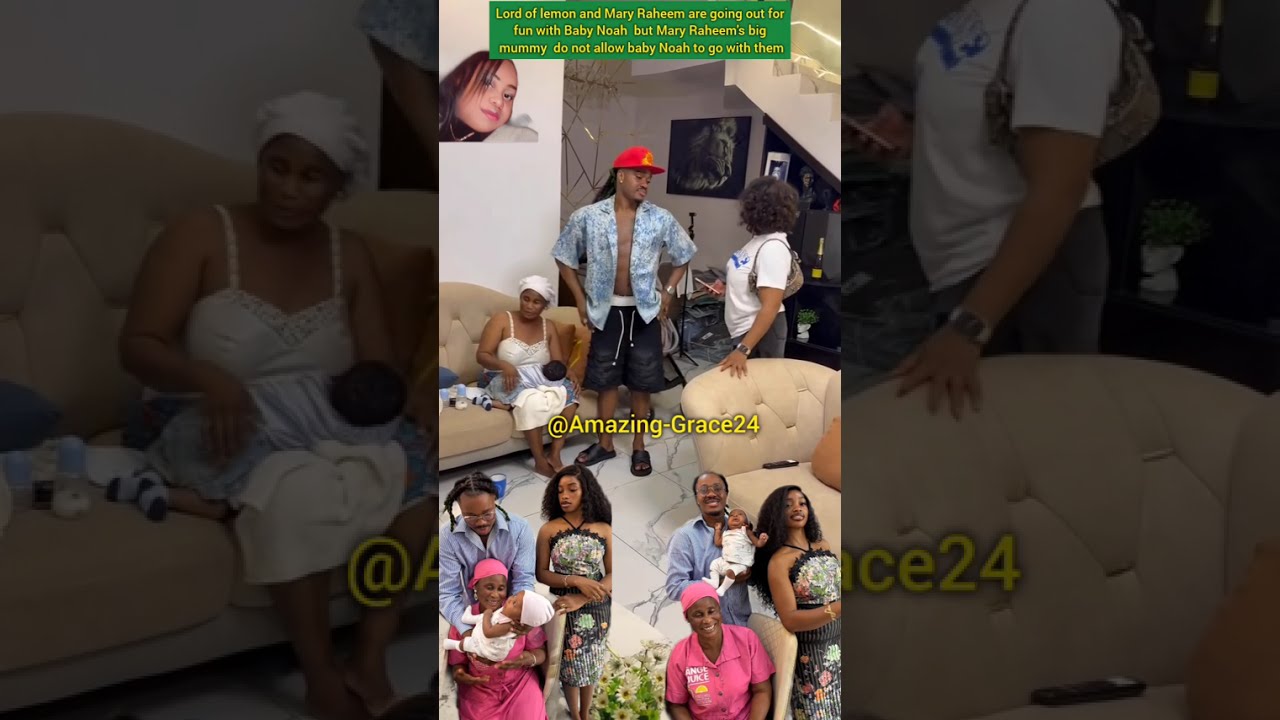Lord of lemon & Mary Raheem wanted to go for fun with Baby Noah but big mummy refused . #lordoflemon