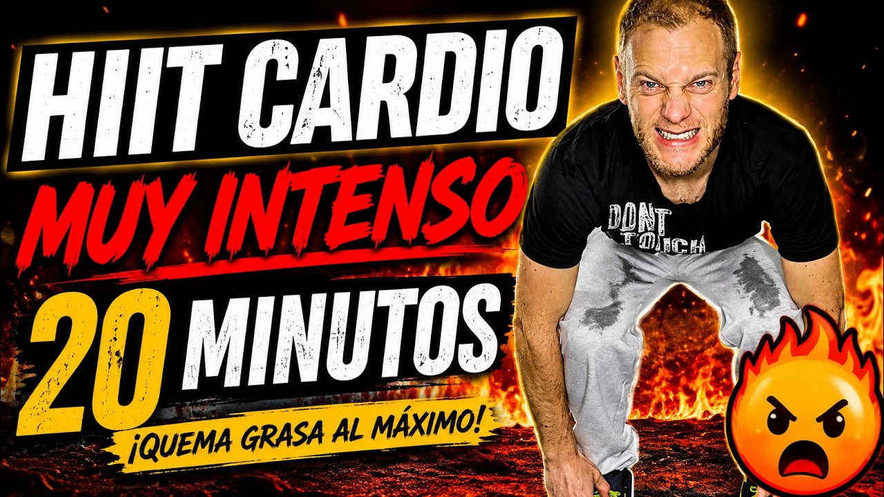 👊 Rutina de HIIT de 20 MINUTOS para QUEMAR GRASA RÁPIDAMENTE en CASA 🔥