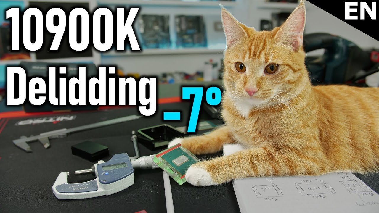 Intel i9-10900K Delidding - Temperatures and Die-Analysis. Details vs. 8700K and 9900K