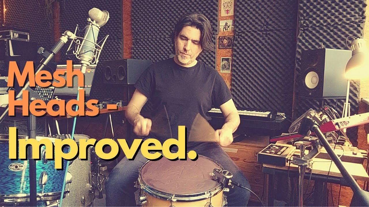 Mesh Drum-Heads hack - Better feel and perfect Midi triggering