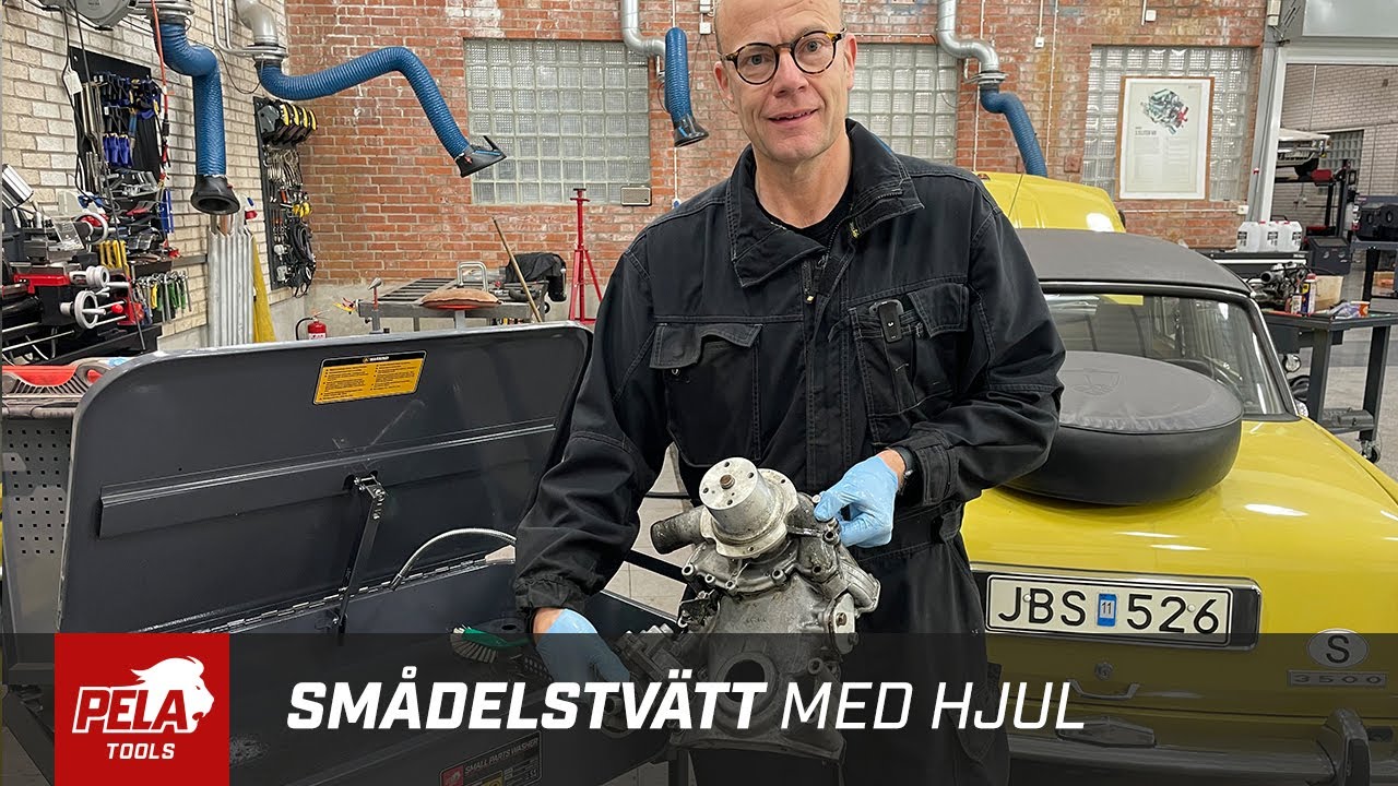Smådelstvätt med hjul från PELA Tools