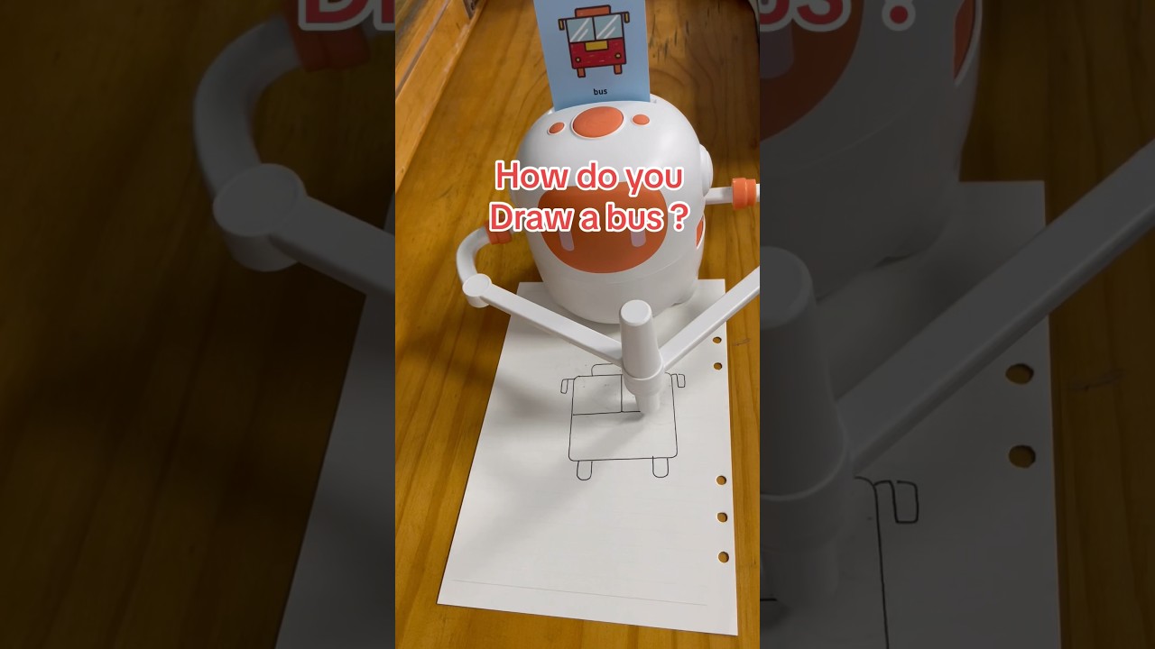 How do you draw a bus? #drawing #funny #robotart #draw #bus