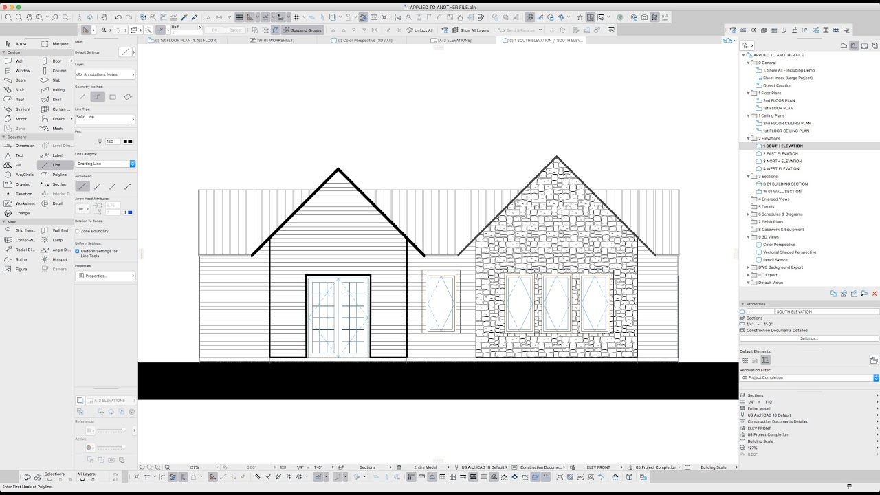 ARCHICAD TIP - Elevations and Graphic Overrides - SHORT VERSION & FILES
