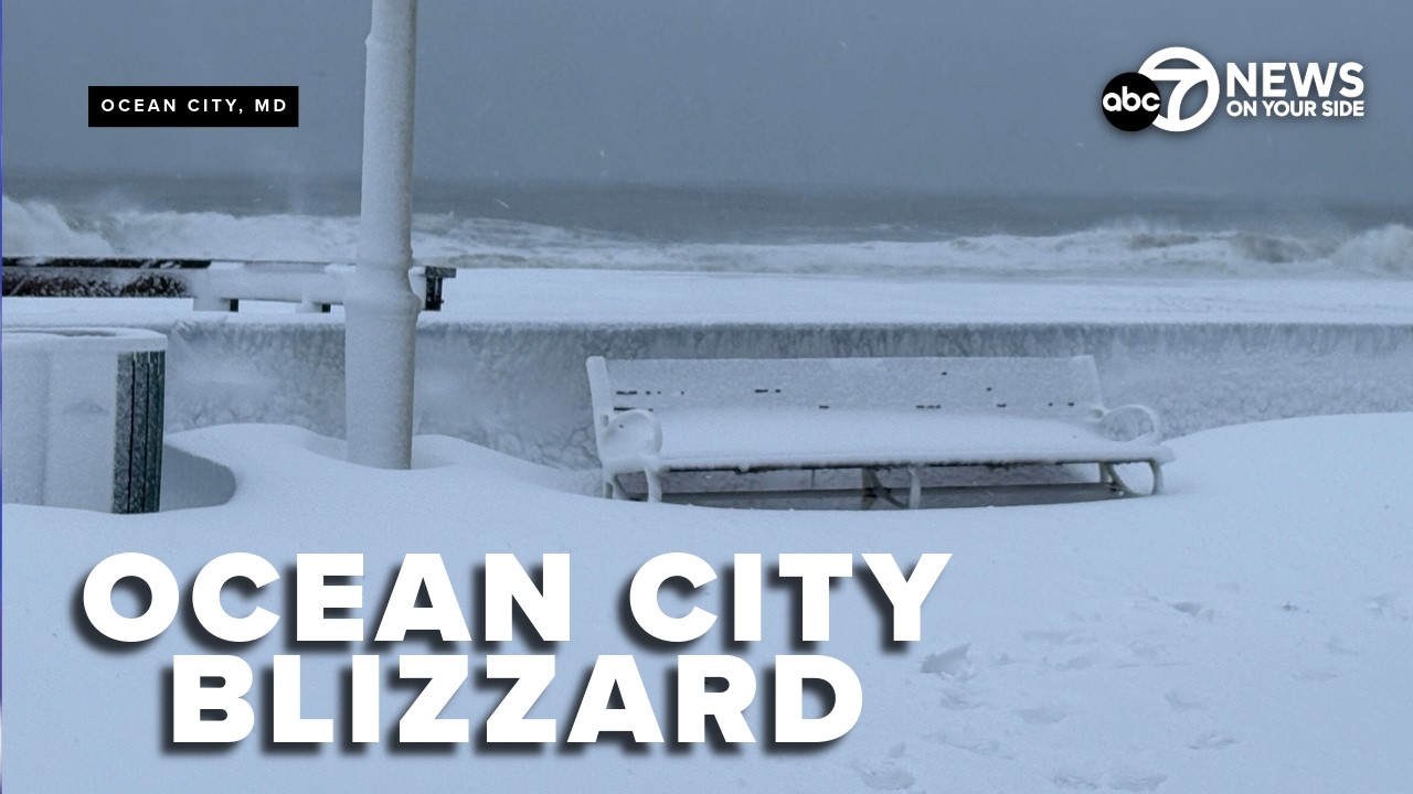 Blizzard hits Maryland's Ocean City for first time in 4 years