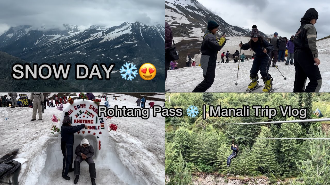 Snow Adventures at Rohtang Pass ❄️ | Manali Trip Vlog 🏔️
