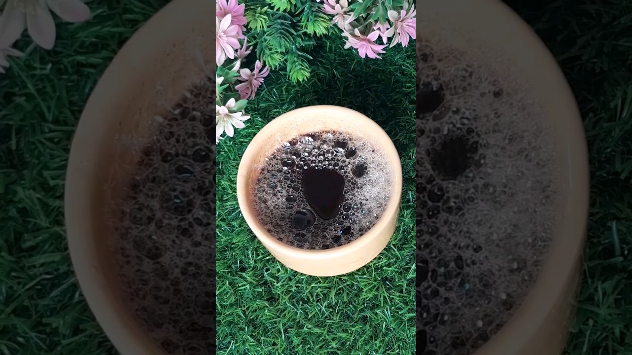 DIY Tea Water Shampoo Hack For Silky & Shiny Hair/#viral #shampoo#shorts