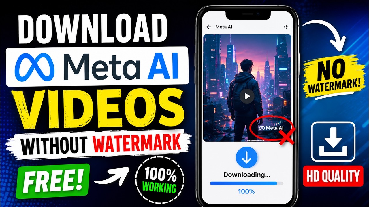 Meta AI Video Download Without Watermark (Free & Fast Method)