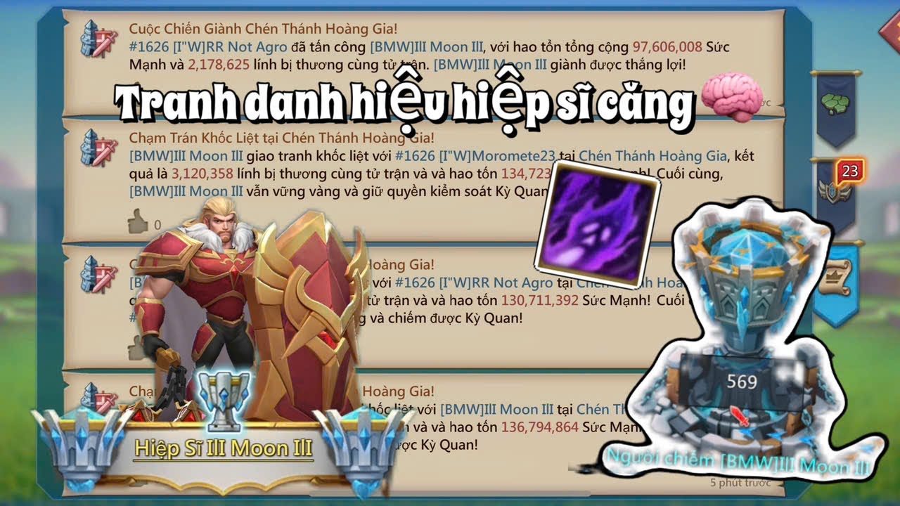 LORDS MOBILE !!! CHÉN THÁNH CĂNG NÃO VÀ MÀN CẮN HẮC ĐỈNH CAO!