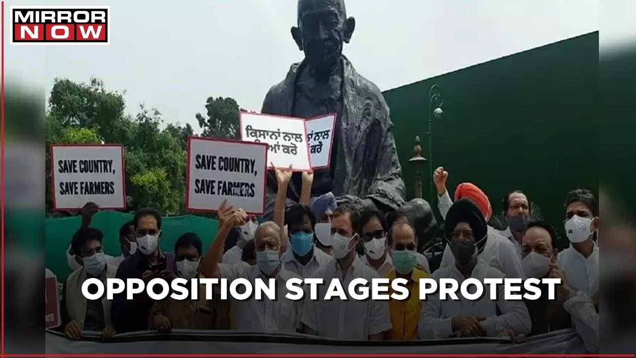 Opposition Protest Outside the Parliament Demanding Repudiation of Suspension of MPs