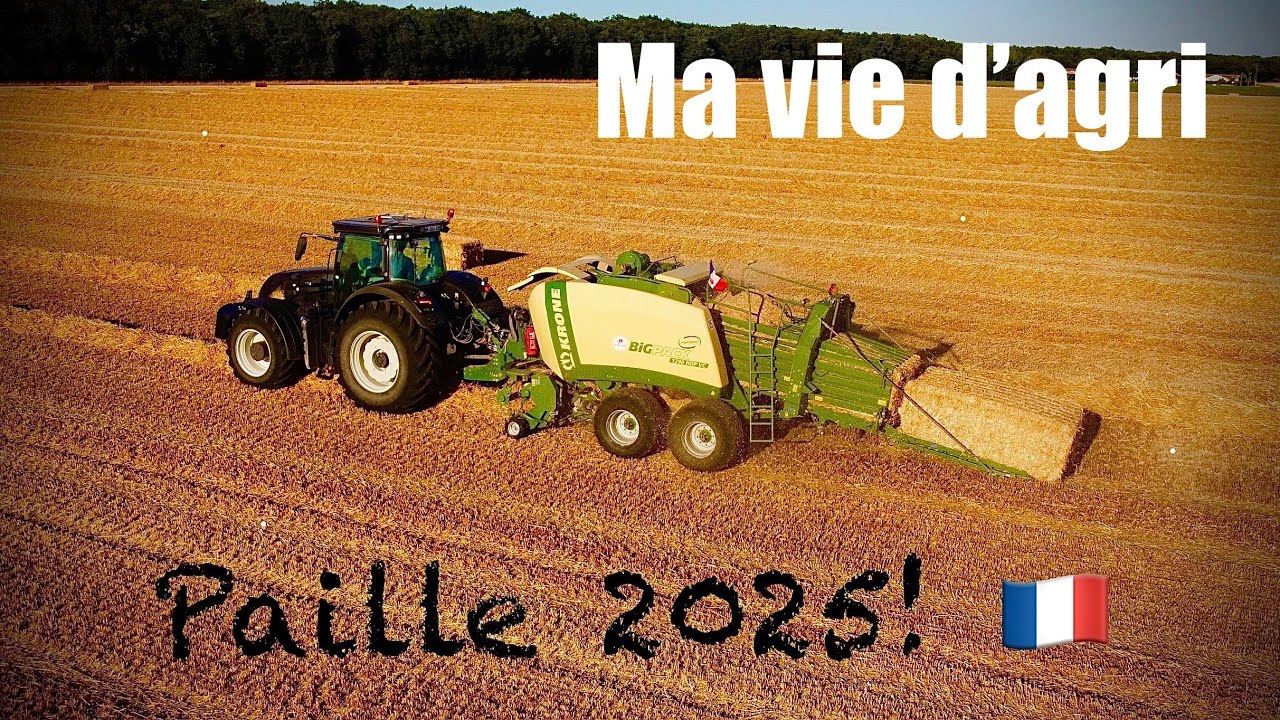 Paille 2025! 🇫🇷 #krone #valtra #merlo #agriculture #farming #france